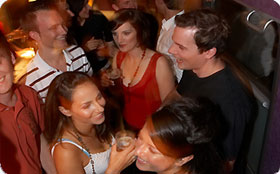 Partywagen Schnee-Express