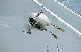 Skifahrer La Plagne