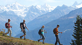Wandern und Nordic Walking in Crans Montana
